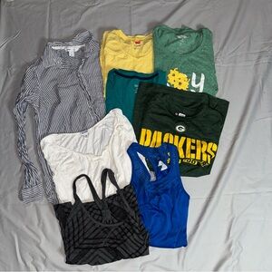 ✨ Mixed Tee + Tank + Button-Down Bundle (8 Pieces!) | Size Medium | Cheap Lot